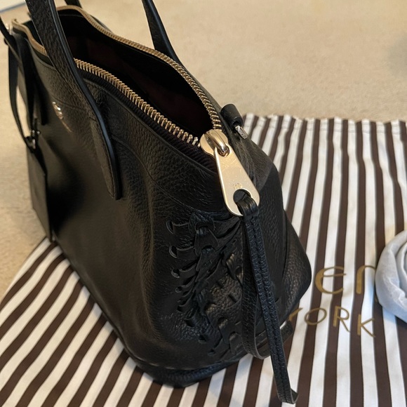 Henri Bendel Noho Laced Gusset Handbag - Picture 3 of 12